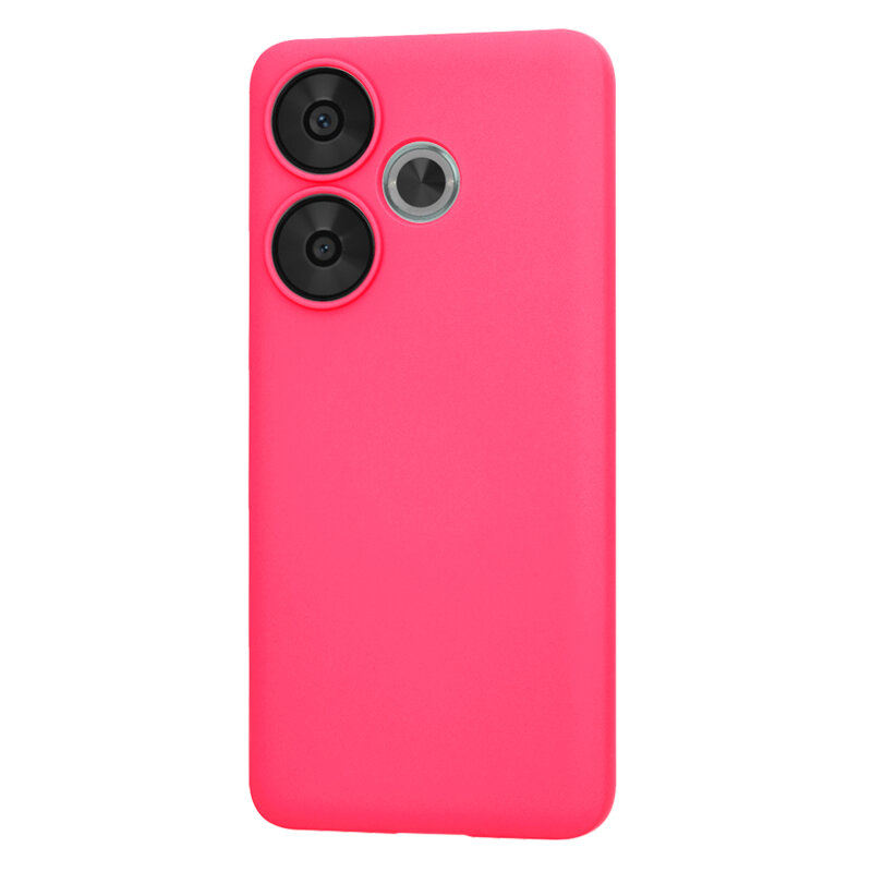 Husa silicon Xiaomi Poco F6 Techsuit SoftFlex, fucsia