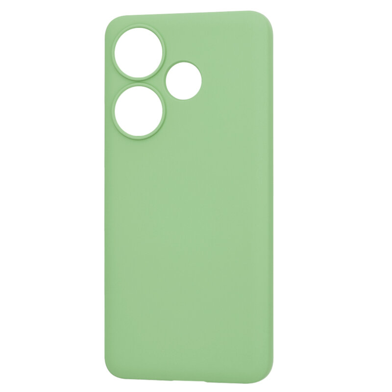 Husa silicon Xiaomi Poco F6 Techsuit SoftFlex, verde deschis