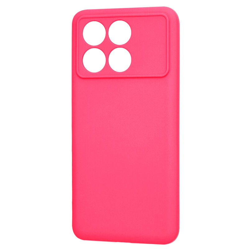 Husa silicon Xiaomi Poco F6 Pro Techsuit SoftFlex, fucsia
