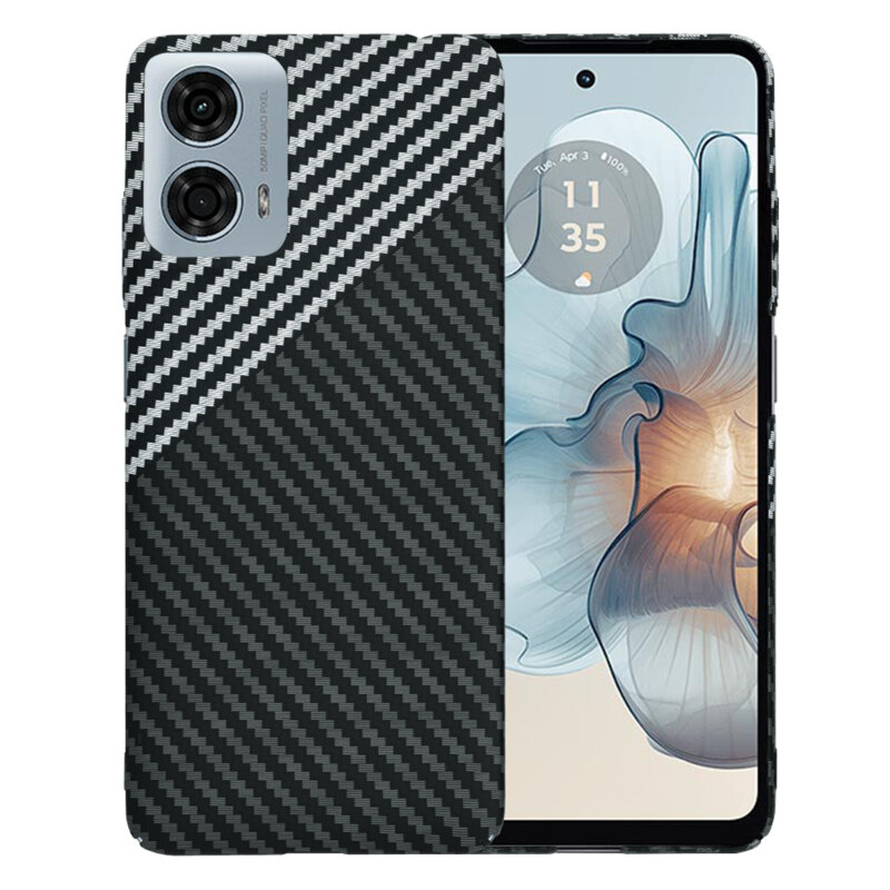 Husa Motorola Moto G24 Power Techsuit Carbonite FiberShell, gri
