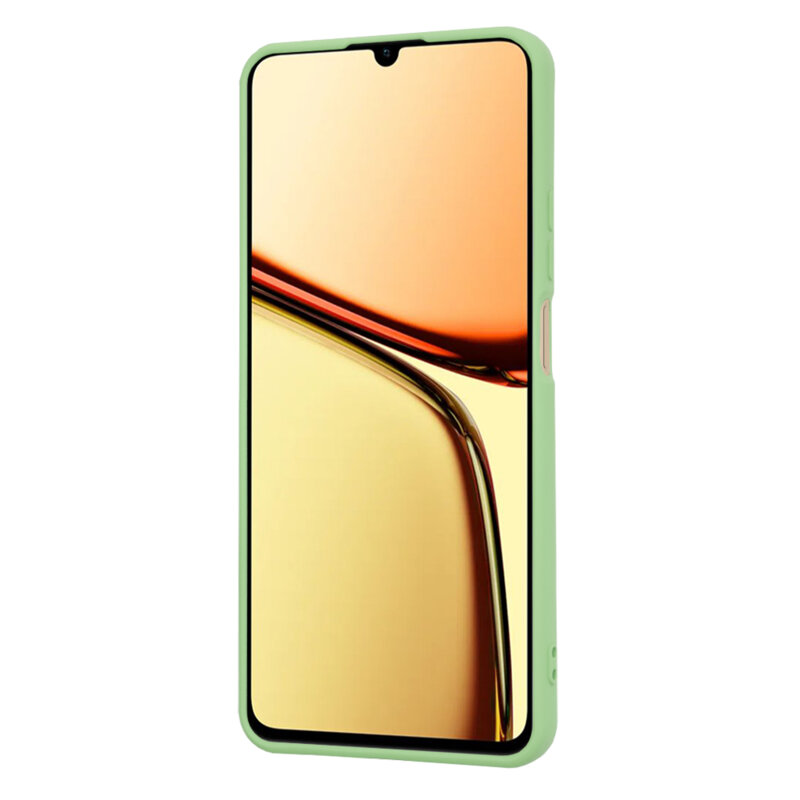 Husa silicon Realme C61 Techsuit SoftFlex, verde deschis