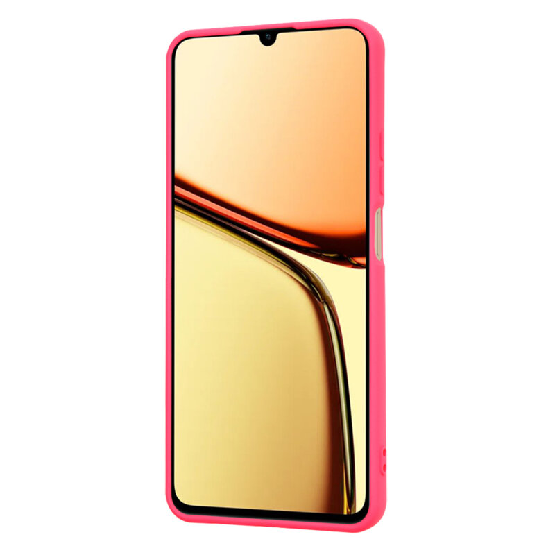 Husa silicon Realme C61 Techsuit SoftFlex, fucsia