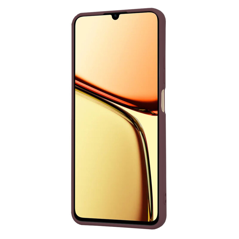 Husa silicon Realme C61 Techsuit SoftFlex, bordo