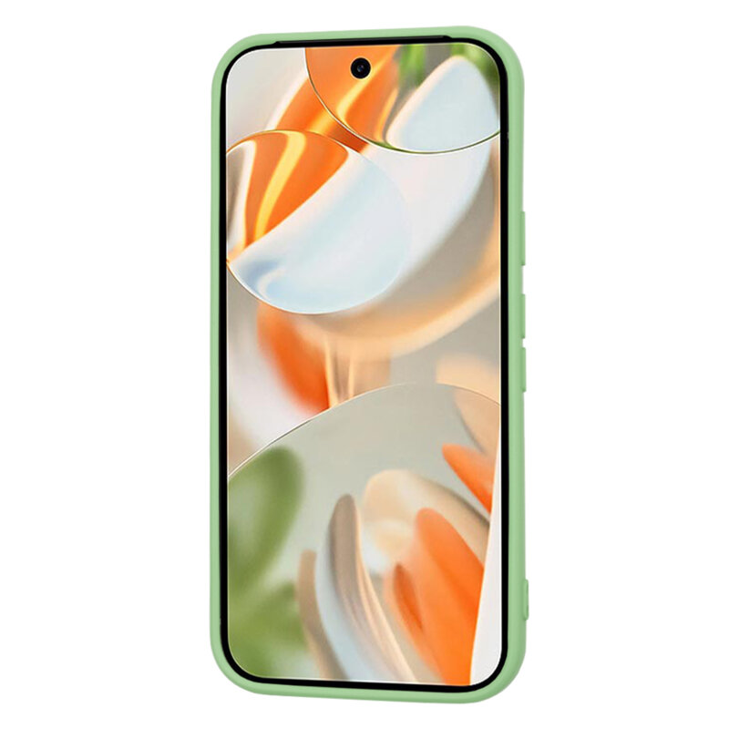 Husa silicon Google Pixel 9 Pro Techsuit SoftFlex, verde deschis