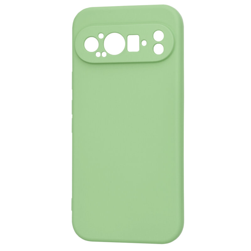 Husa silicon Google Pixel 9 Pro Techsuit SoftFlex, verde deschis