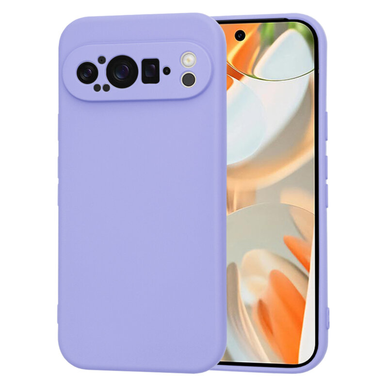 Husa silicon Google Pixel 9 Pro Techsuit SoftFlex, violet