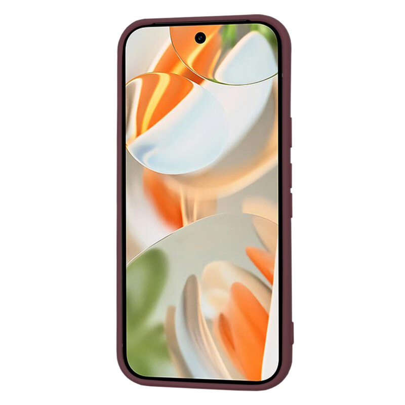 Husa silicon Google Pixel 9 Pro Techsuit SoftFlex, bordo