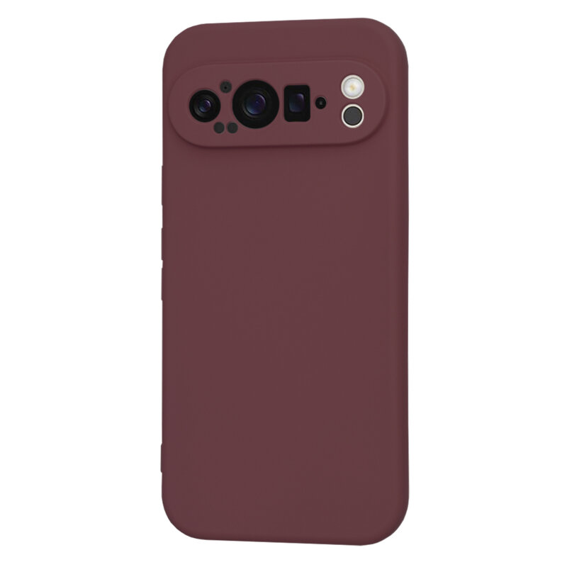 Husa silicon Google Pixel 9 Pro Techsuit SoftFlex, bordo