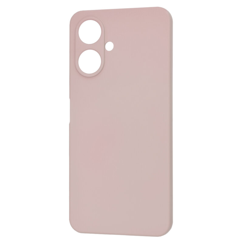Husa silicon Xiaomi Redmi 13C 5G Techsuit SoftFlex, roz pudra