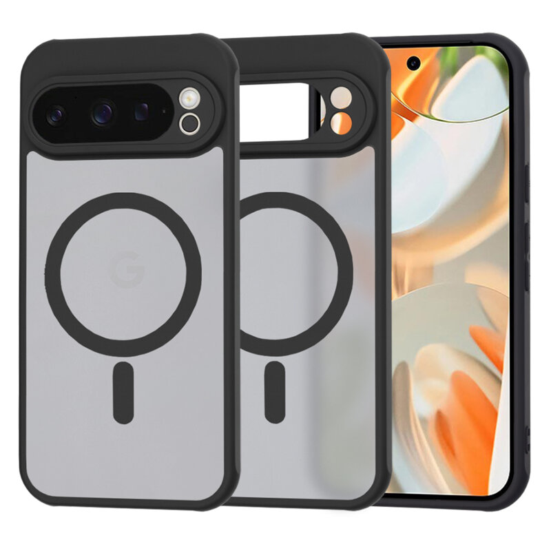 Husa Google Pixel 9 Pro Techsuit HaloFrost MagSafe Series, negru