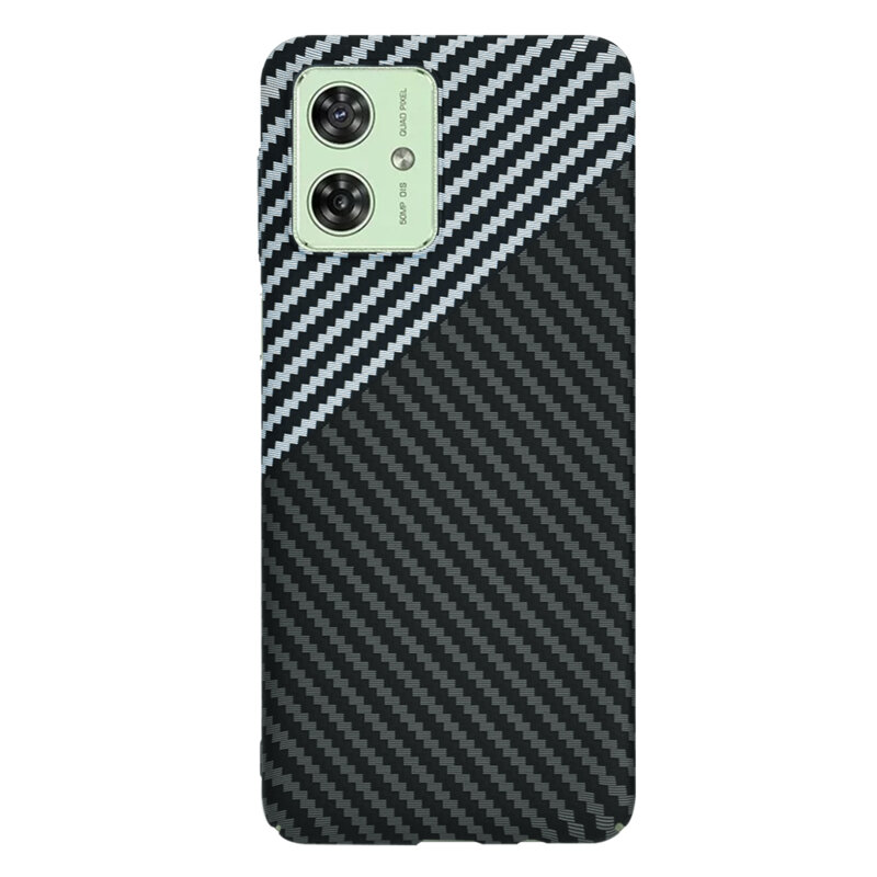 Husa Motorola Moto G54 Techsuit Carbonite FiberShell, gri