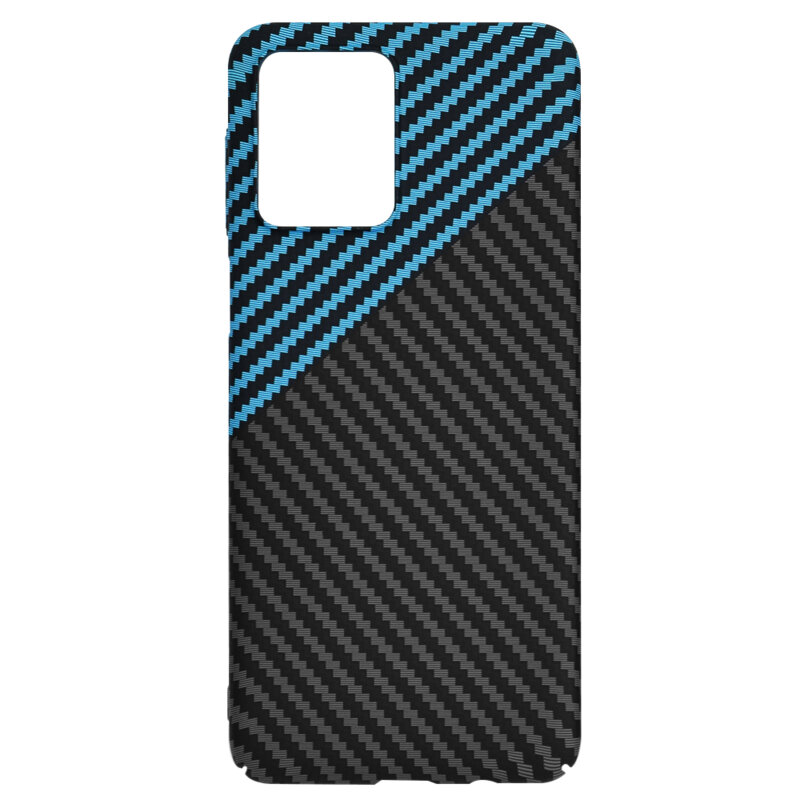 Husa Motorola Moto G54 Techsuit Carbonite FiberShell, bleu