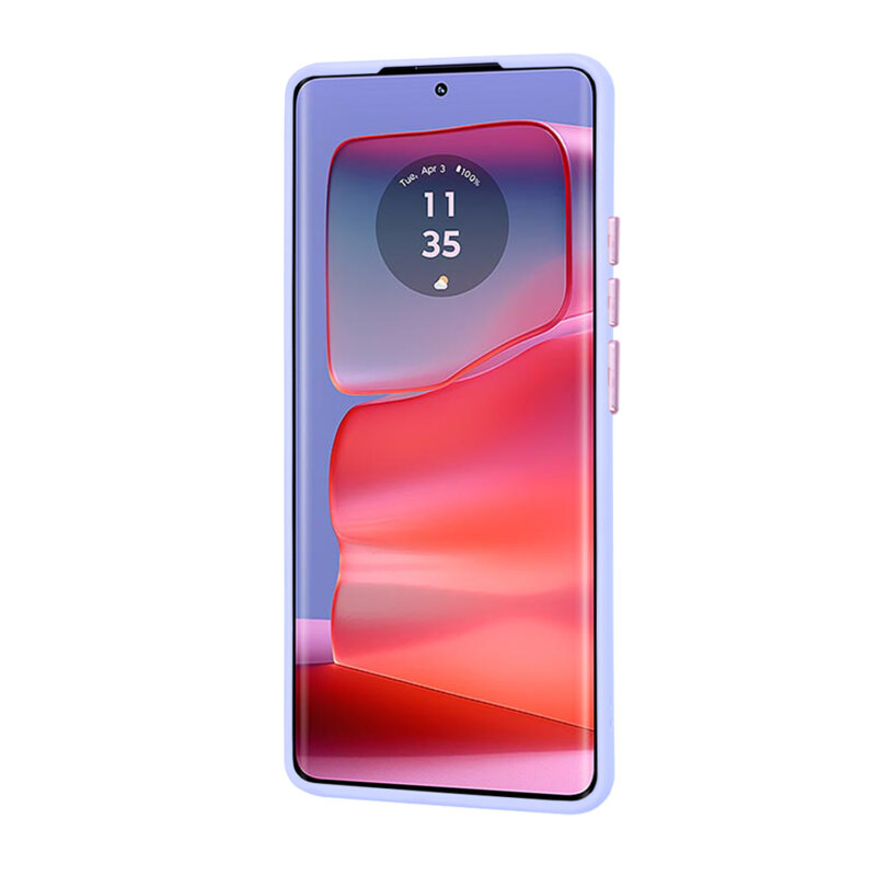 Husa Motorola Edge 50 Pro Techsuit HaloFrost Series, mov deschis