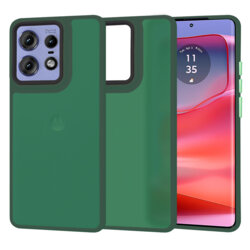 Husa Motorola Edge 50 Pro Techsuit HaloFrost Series, verde inchis