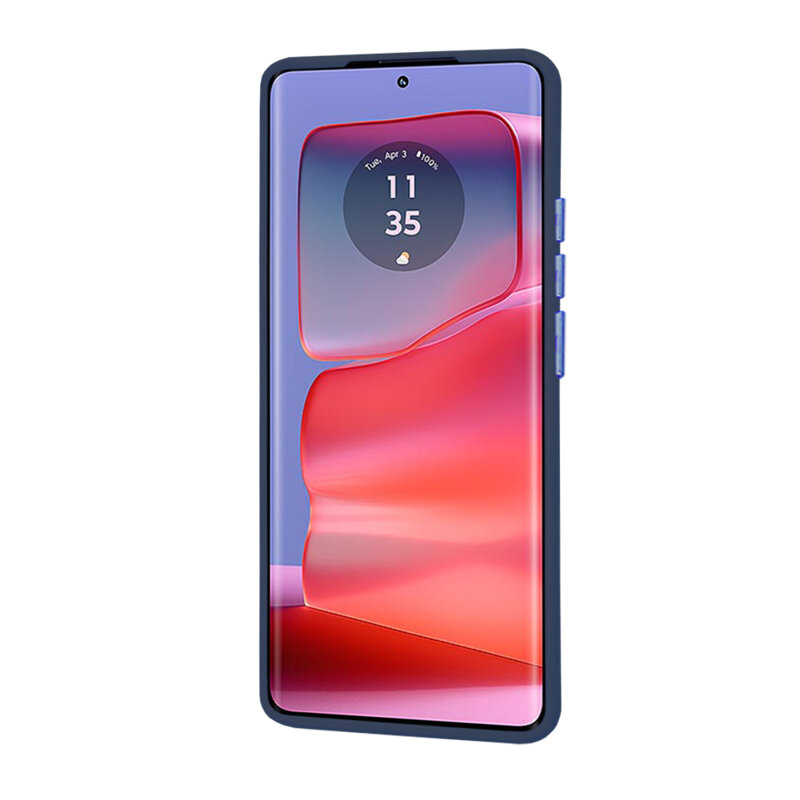Husa Motorola Edge 50 Pro Techsuit HaloFrost Series, bleumarin