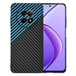 Husa Realme 12 Techsuit Carbonite FiberShell, bleu