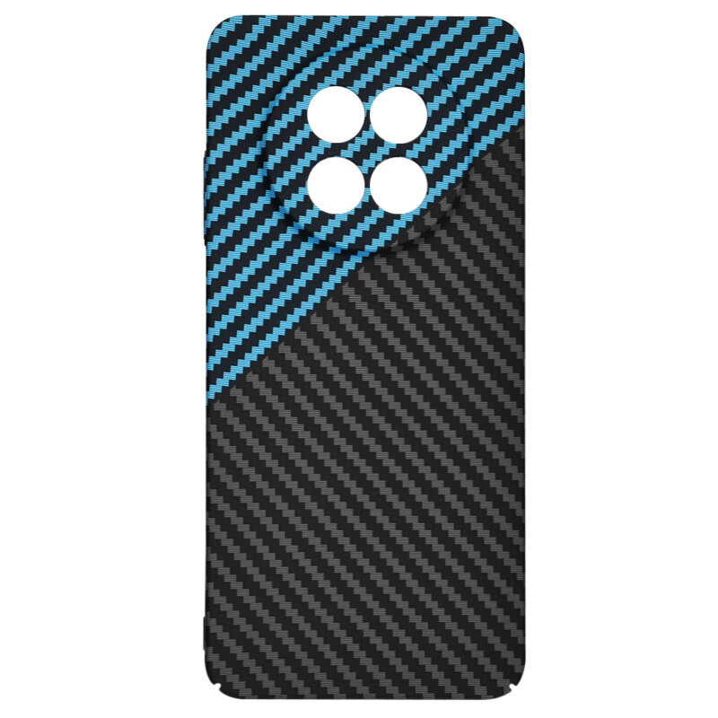 Husa Realme 12x Techsuit Carbonite FiberShell, bleu