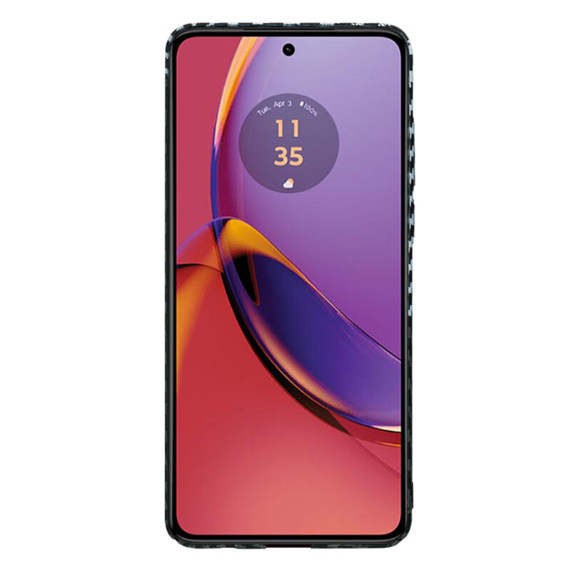 Husa Motorola Moto G84 Techsuit Carbonite FiberShell, gri