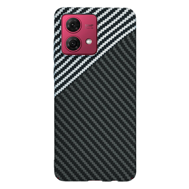 Husa Motorola Moto G84 Techsuit Carbonite FiberShell, gri