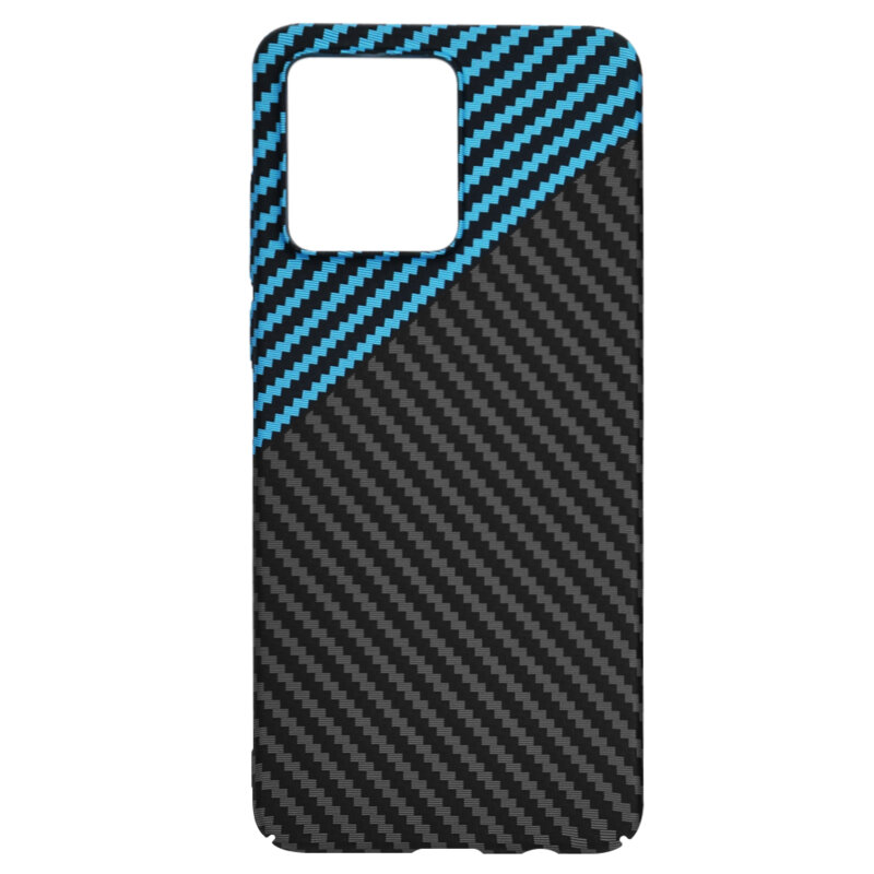 Husa Motorola Moto G84 Techsuit Carbonite FiberShell, bleu