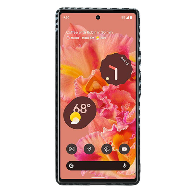 Husa Google Pixel 6 Techsuit Carbonite FiberShell, gri