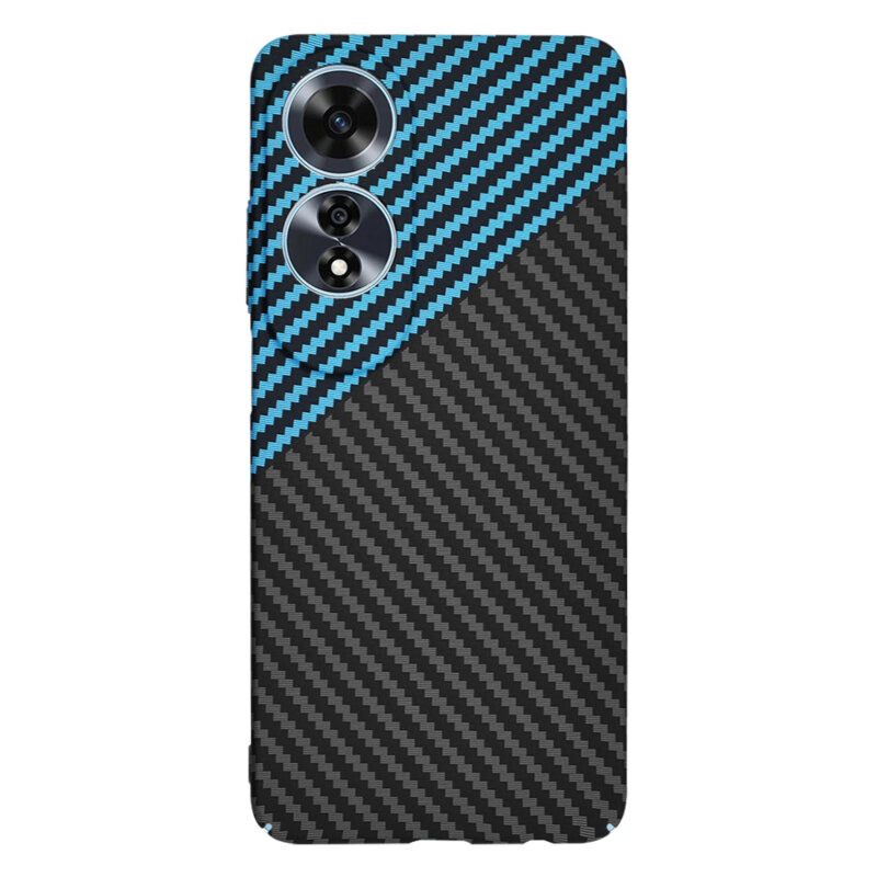 Husa Oppo A60 4G Techsuit Carbonite FiberShell, bleu