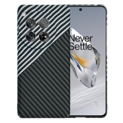 Husa OnePlus 12 Techsuit Carbonite FiberShell, gri