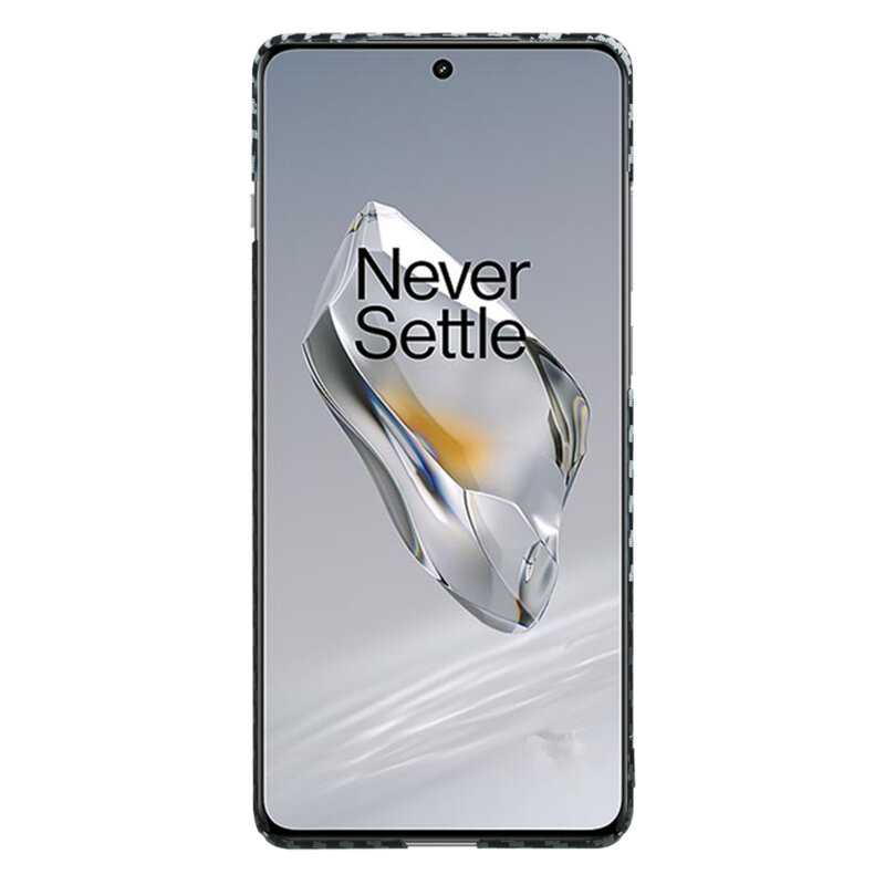 Husa OnePlus 12 Techsuit Carbonite FiberShell, gri