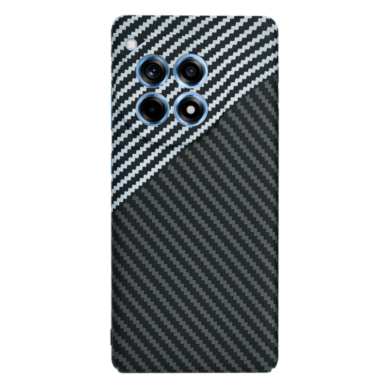 Husa OnePlus 12R Techsuit Carbonite FiberShell, gri