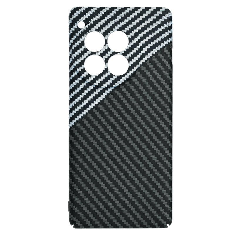 Husa OnePlus 12R Techsuit Carbonite FiberShell, gri