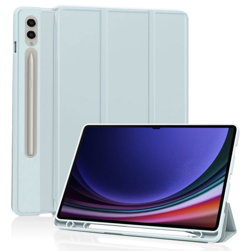 Husa Samsung Galaxy Tab S10 Ultra Techsuit Flex Trifold Pen, bleu