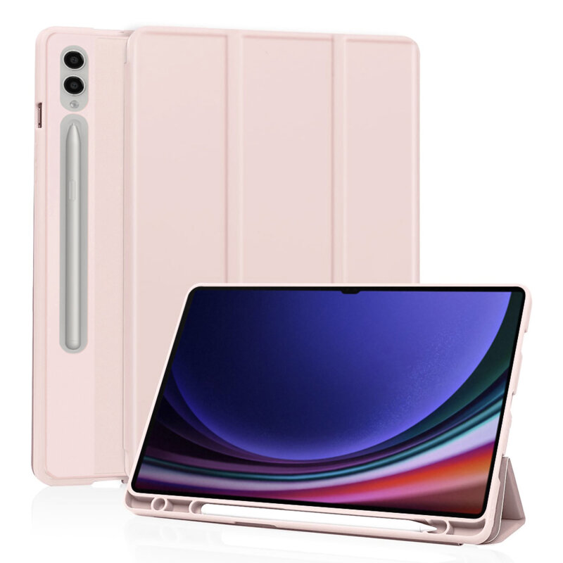 Husa Samsung Galaxy Tab S10 Ultra Techsuit Flex Trifold Pen, roz