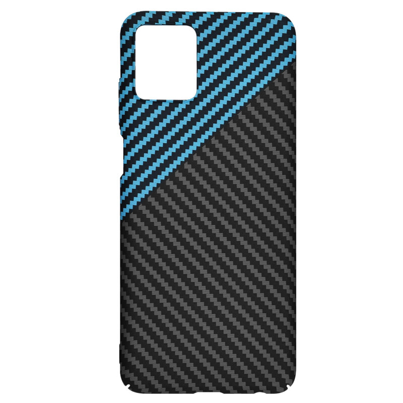Husa Motorola Moto G32 Techsuit Carbonite FiberShell, bleu