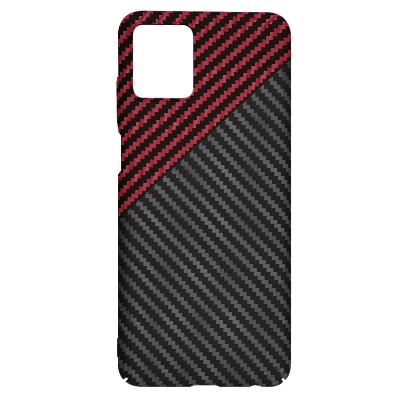 Husa Motorola Moto G32 Techsuit Carbonite FiberShell, rosu inchis