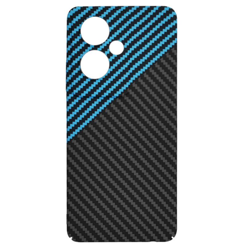 Husa Oppo A79 5G Techsuit Carbonite FiberShell, bleu