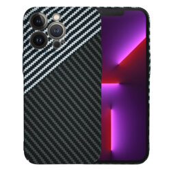 Husa iPhone 13 Pro Techsuit Carbonite FiberShell, gri