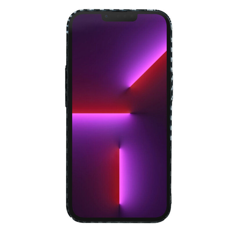 Husa iPhone 13 Pro Techsuit Carbonite FiberShell, gri