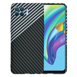 Husa Oppo Reno4 Lite Techsuit Carbonite FiberShell, gri