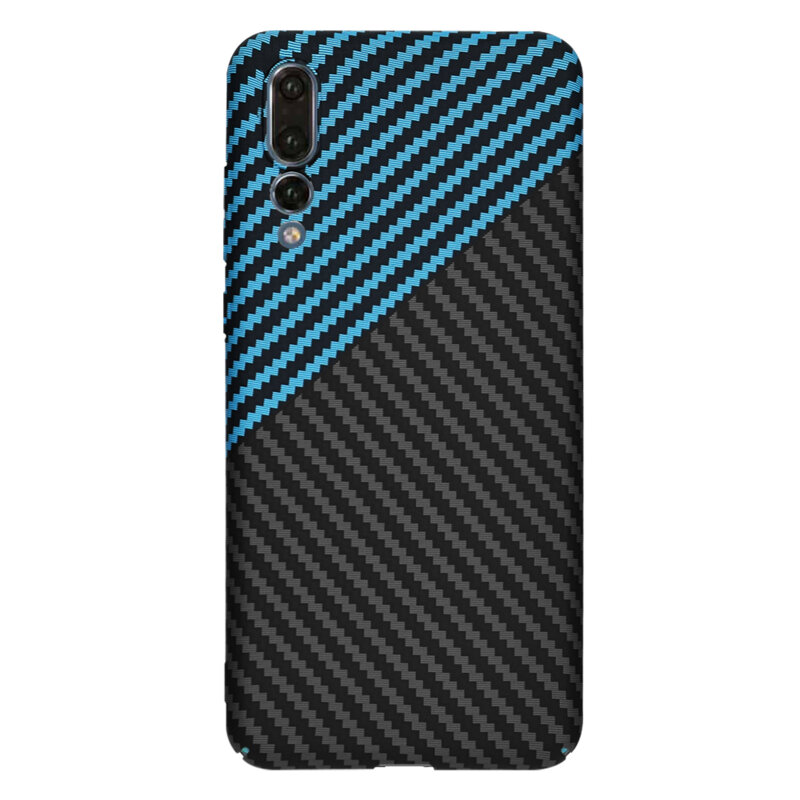 Husa Huawei P20 Pro Techsuit Carbonite FiberShell, bleu