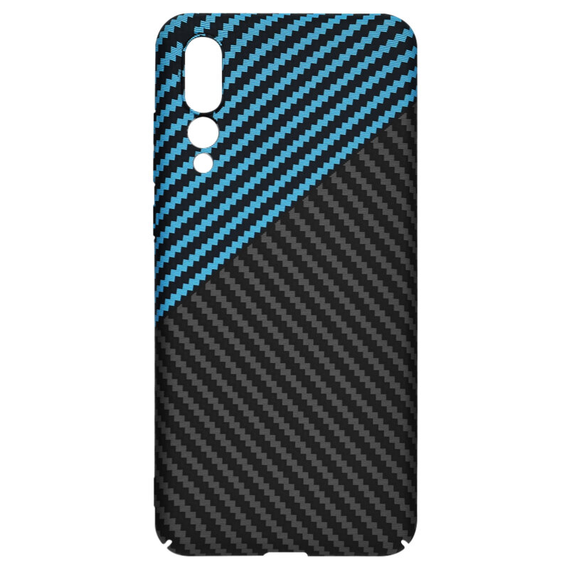 Husa Huawei P20 Pro Techsuit Carbonite FiberShell, bleu