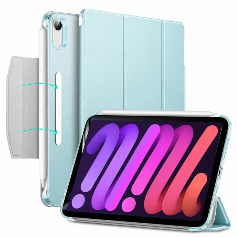 Husa iPad mini 7 (2024) ESR Ascend Trifold, Bleu