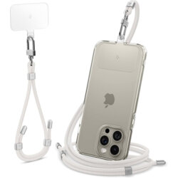Snur, lanyard pentru telefon Spigen, universal, alb