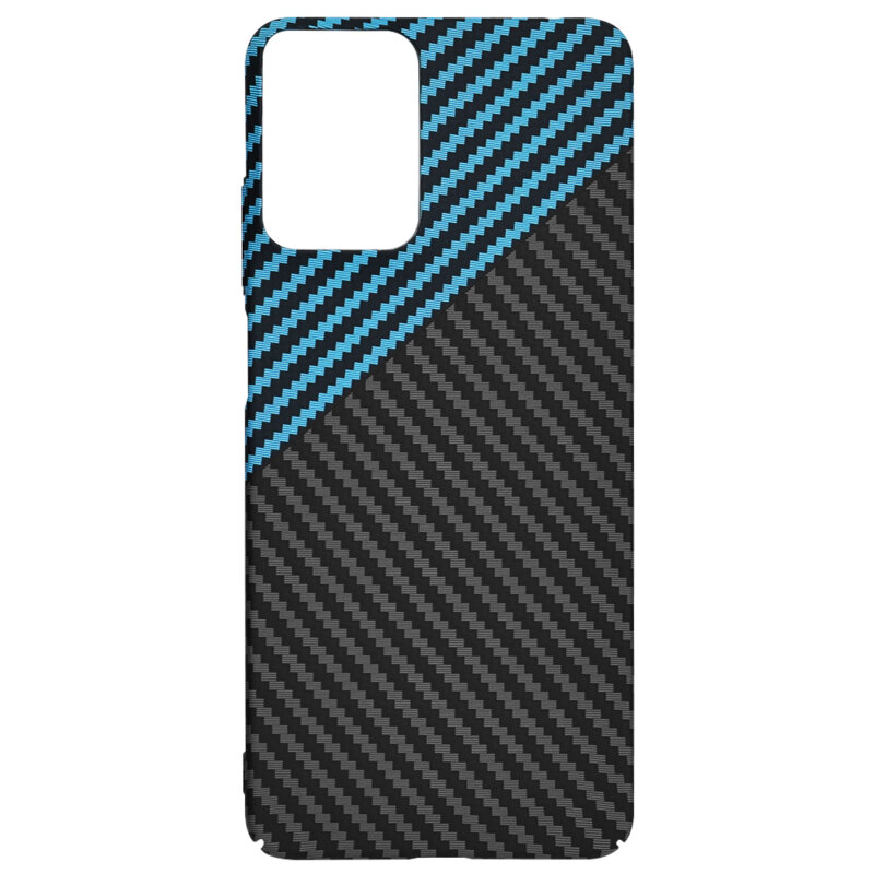 Husa Motorola Moto G24 Techsuit Carbonite FiberShell, bleu