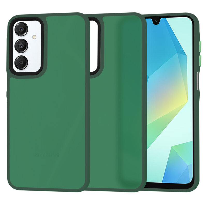 Husa Samsung Galaxy A16 Techsuit HaloFrost Series, verde inchis