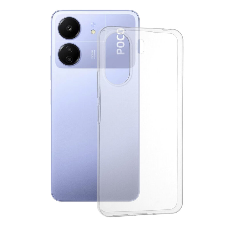 Husa Xiaomi Poco C65 Techsuit Clear Silicone, transparenta