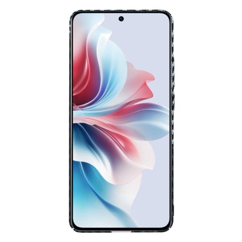 Husa Oppo Reno11 F Techsuit Carbonite FiberShell, gri