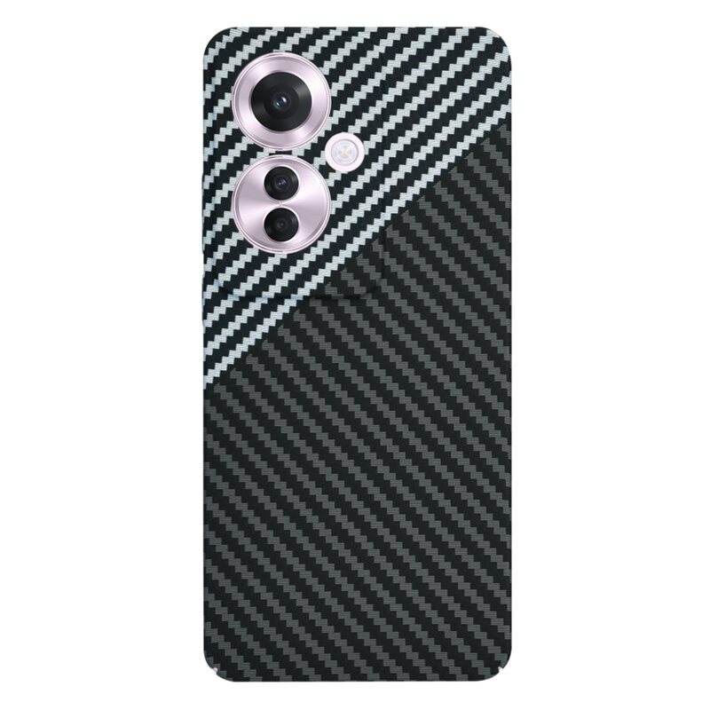 Husa Oppo Reno11 F Techsuit Carbonite FiberShell, gri