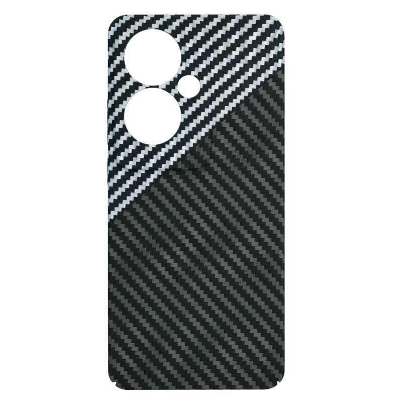 Husa Oppo Reno11 F Techsuit Carbonite FiberShell, gri