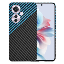 Husa Oppo Reno11 F Techsuit Carbonite FiberShell, bleu