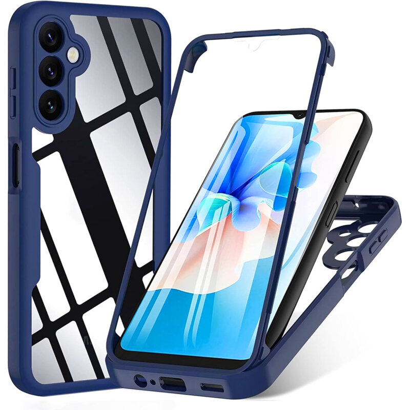 Husa 360° Samsung Galaxy A16 5G Techsuit ColorVerse, albastru